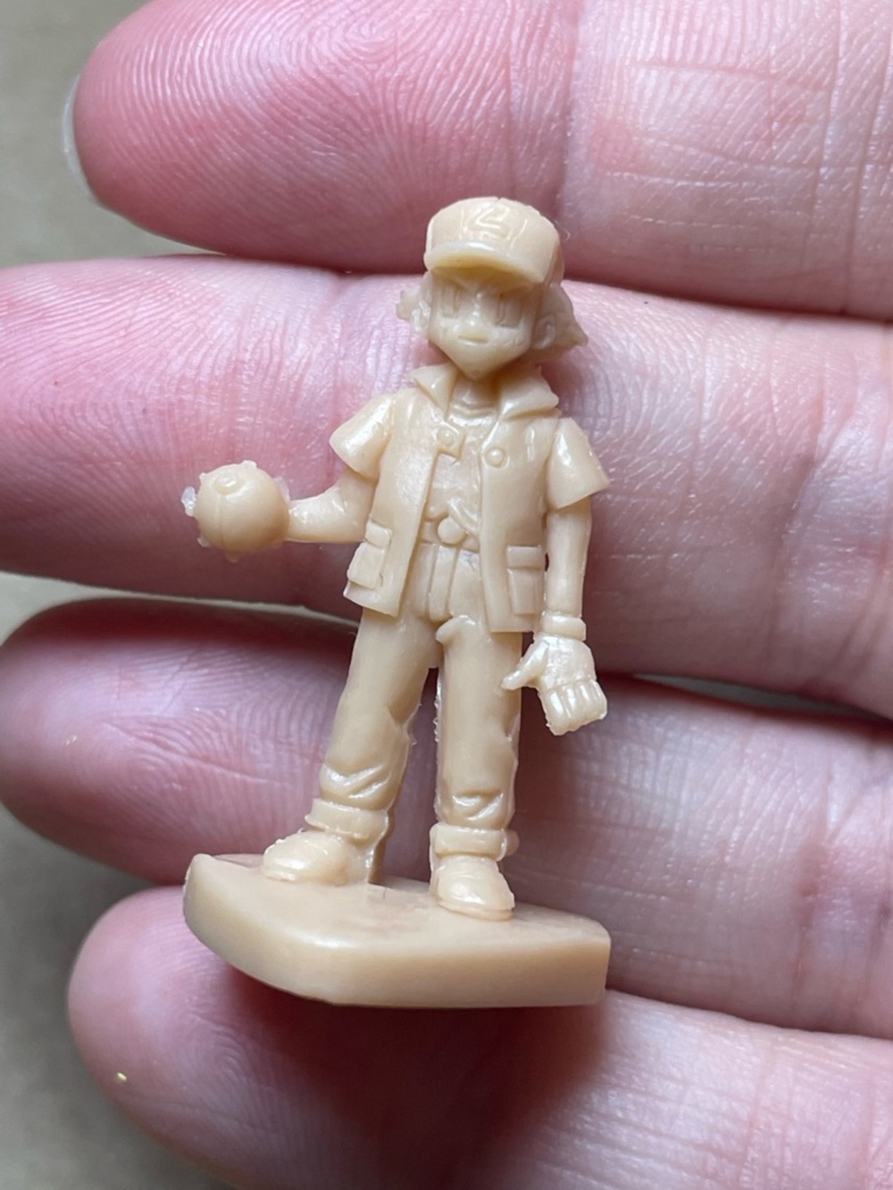 2001 Red Box Pokemon Master Trainer Tan Ash Pawn - Replacement Part Piece